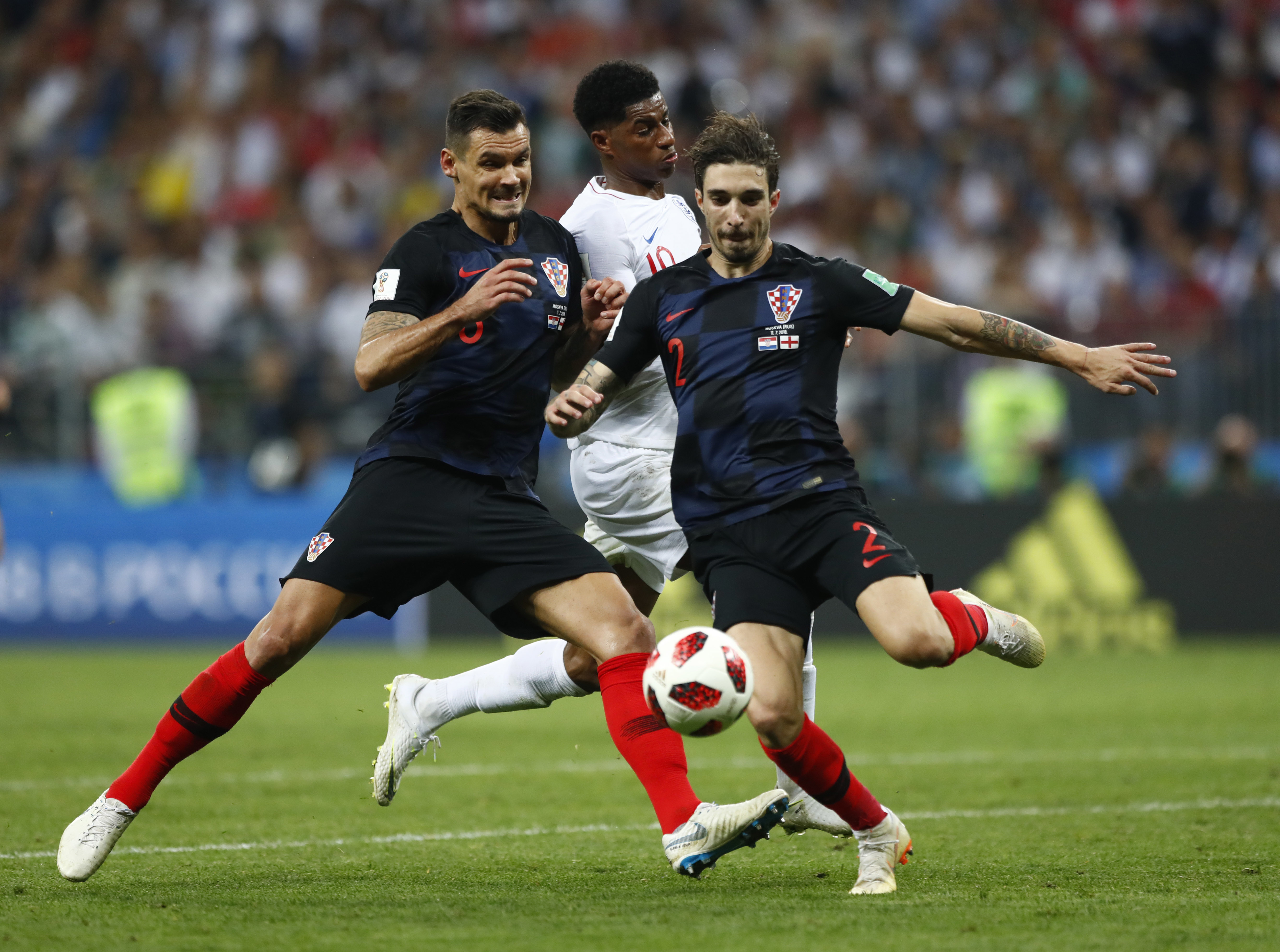 Tired and battered, Croatia reaches its 1st World Cup final