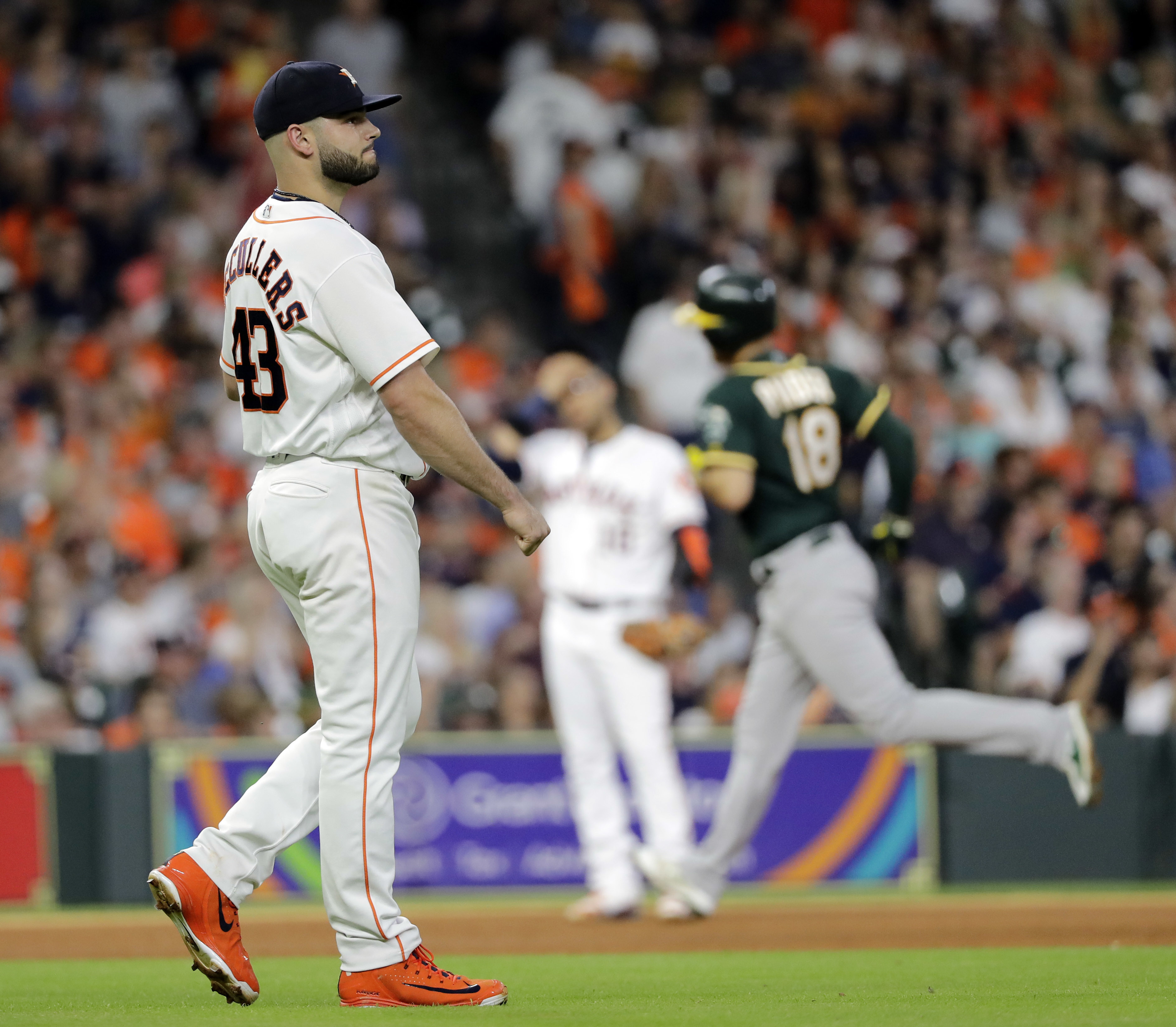 Pinder, Davis lead Athletics to 8-3 win over Astros
