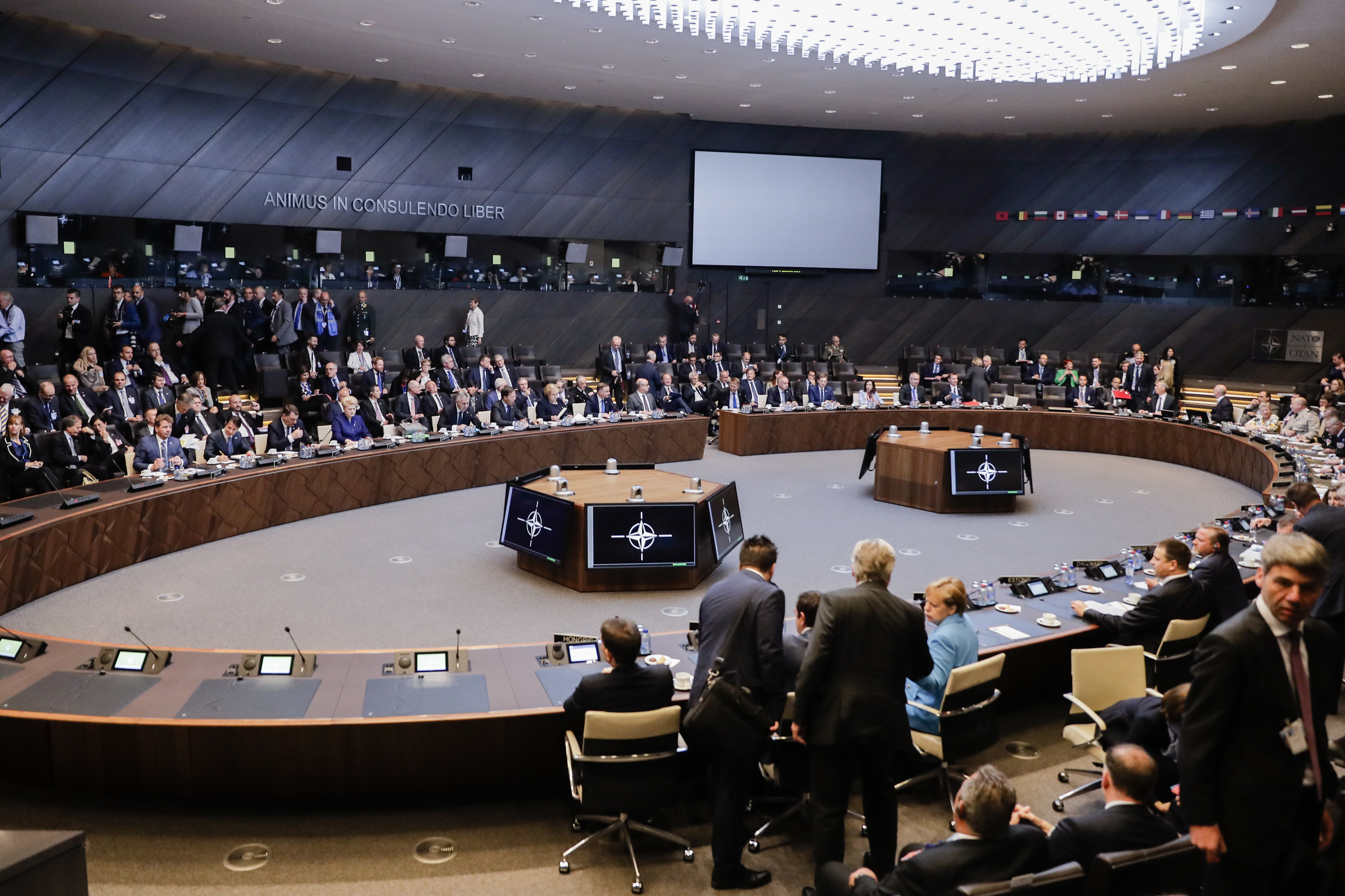 The Latest: Ukraine's leader backs Trump on German gas deal