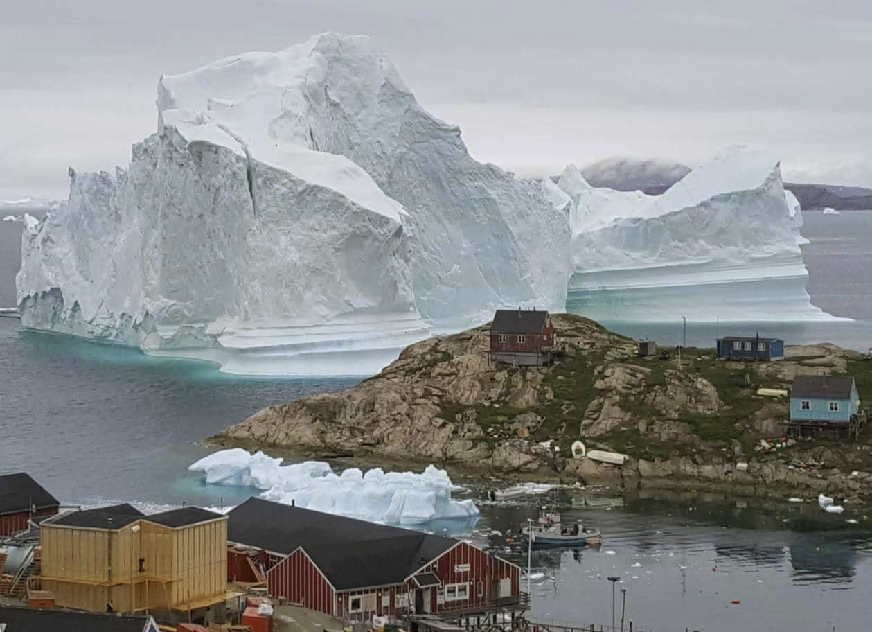 Iceberg 4 miles wide breaks off from Greenland glacier