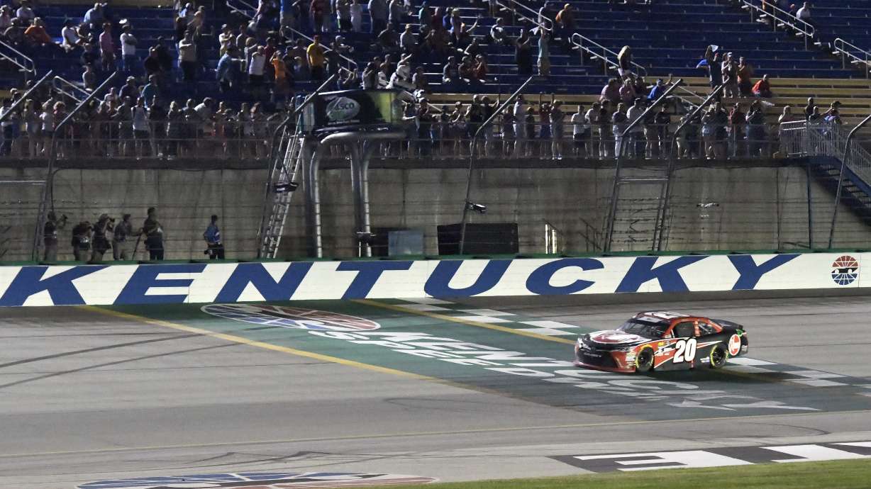 Bell rallies late to win NASCAR Xfinity race at Kentucky