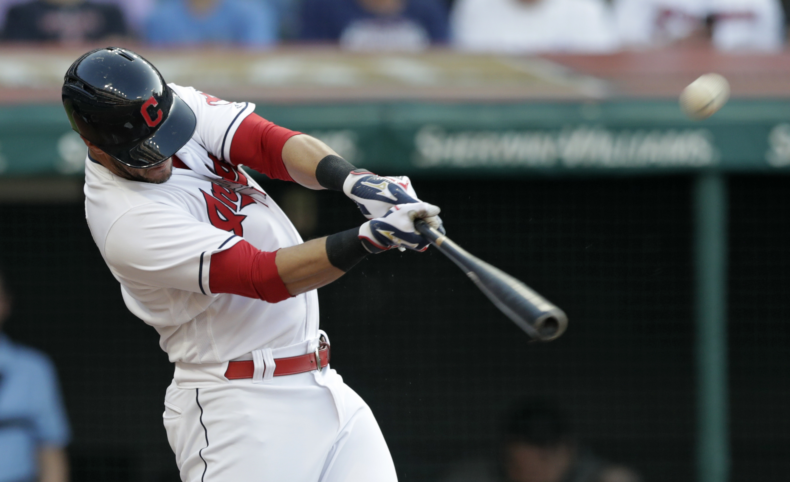 Indians C Yan Gomes finds out he's an All-Star while batting