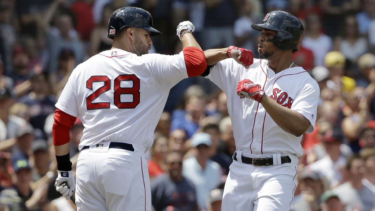 Bogaerts, Holt help red-hot Red Sox enter break with win