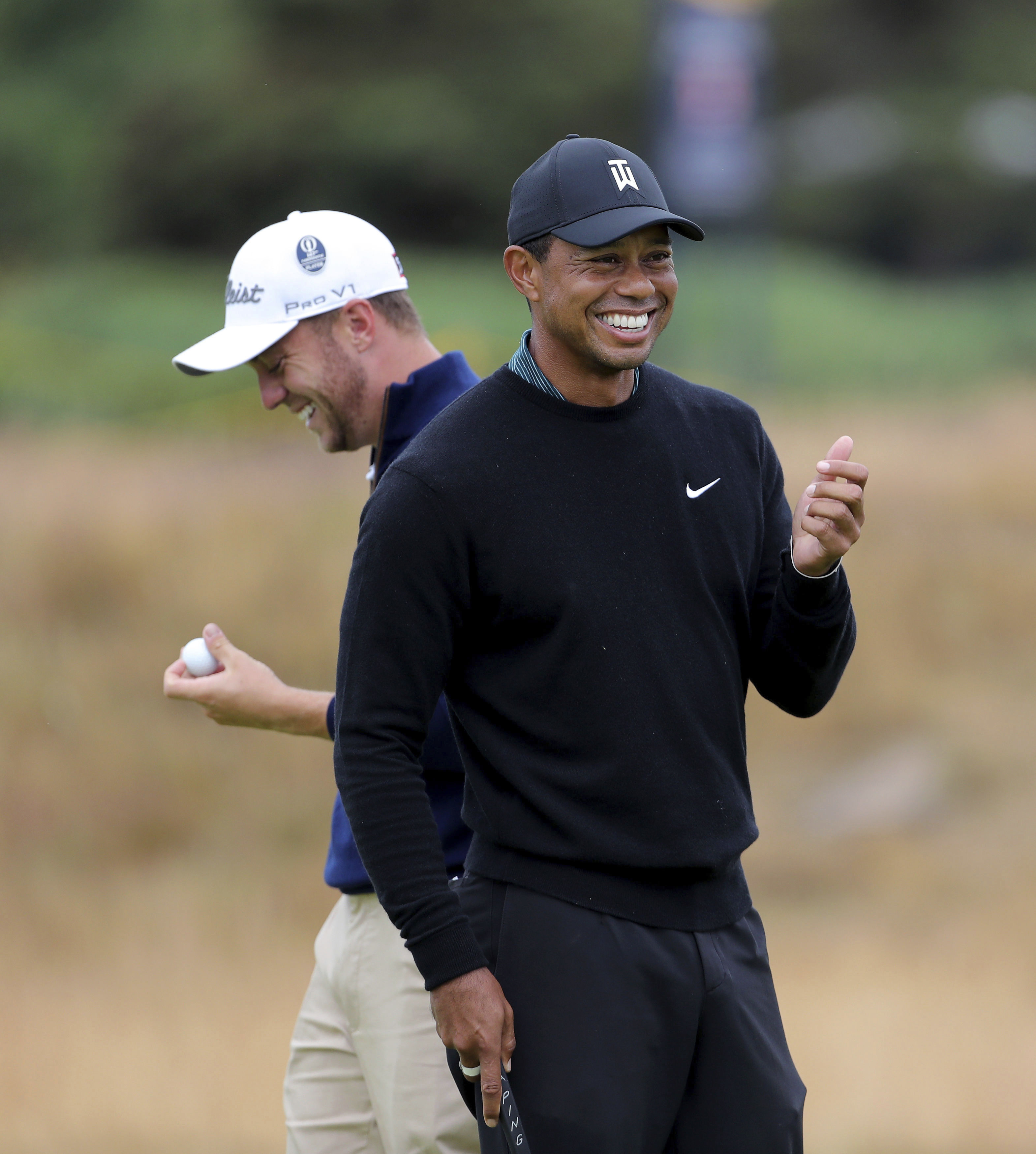 The Latest: Johnson wins a trophy without hitting a shot