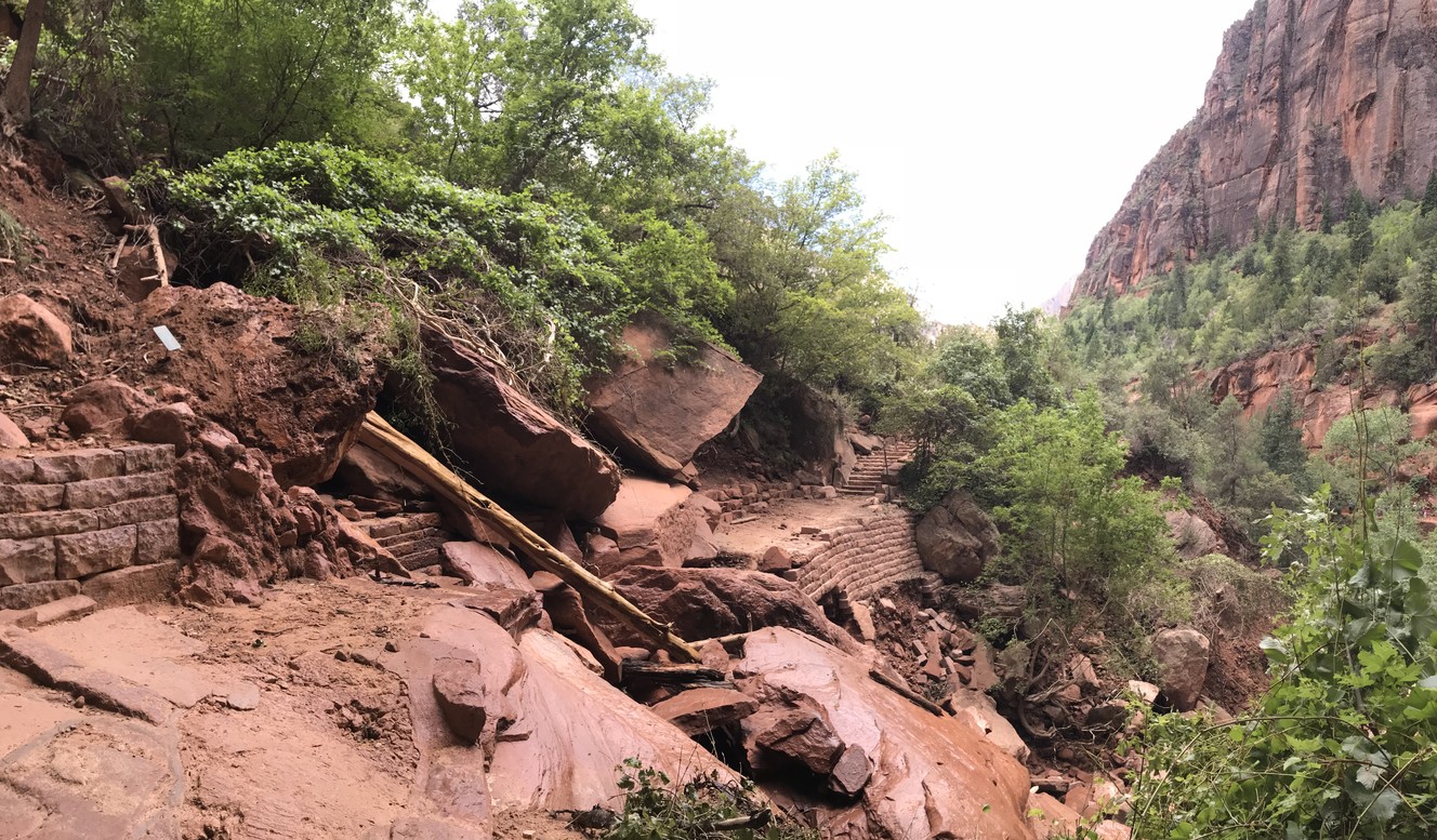 Popular trails in Zion National Park still closed for thunderstorm damage