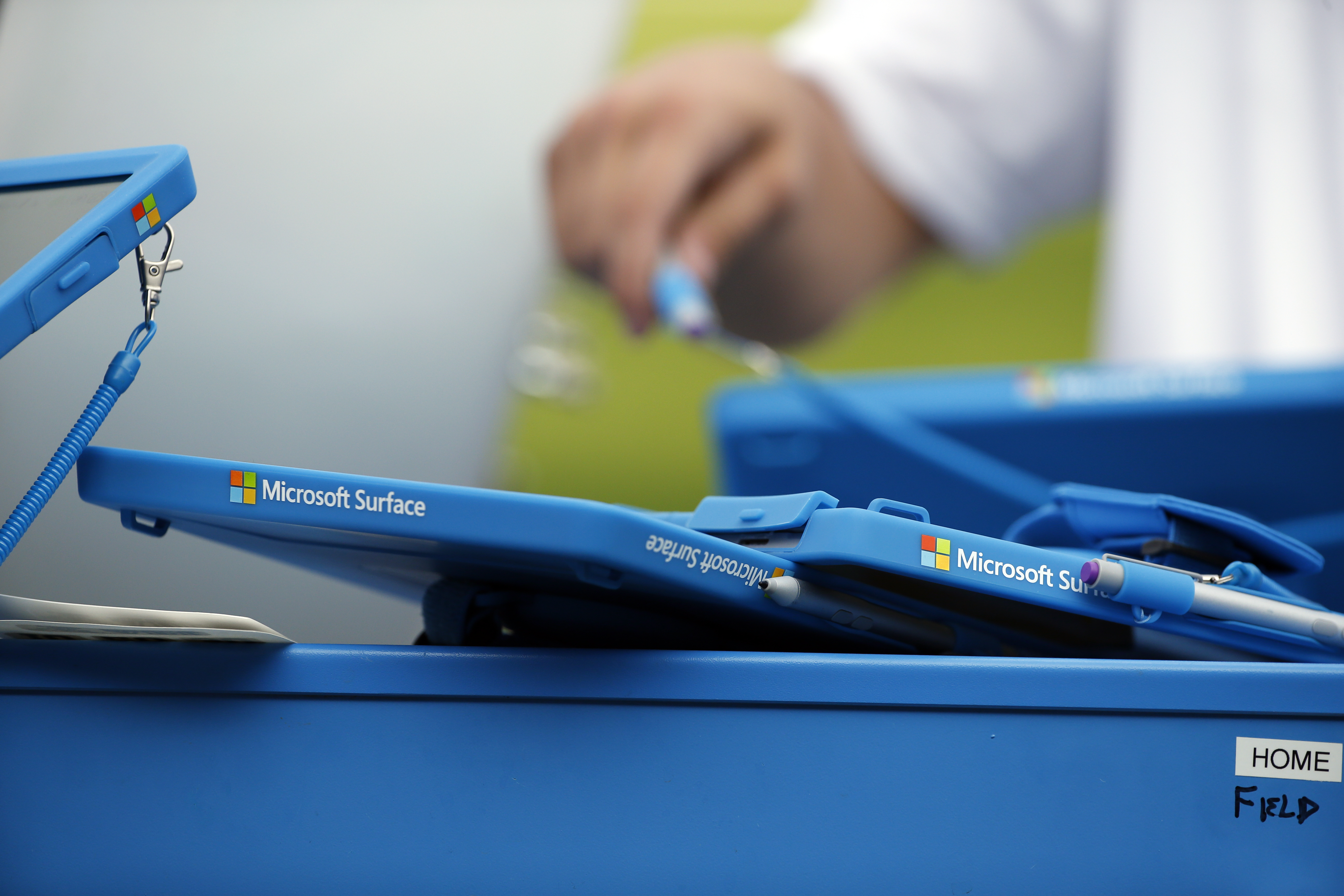 Microsoft profit up, aided by cloud rivalry with Amazon