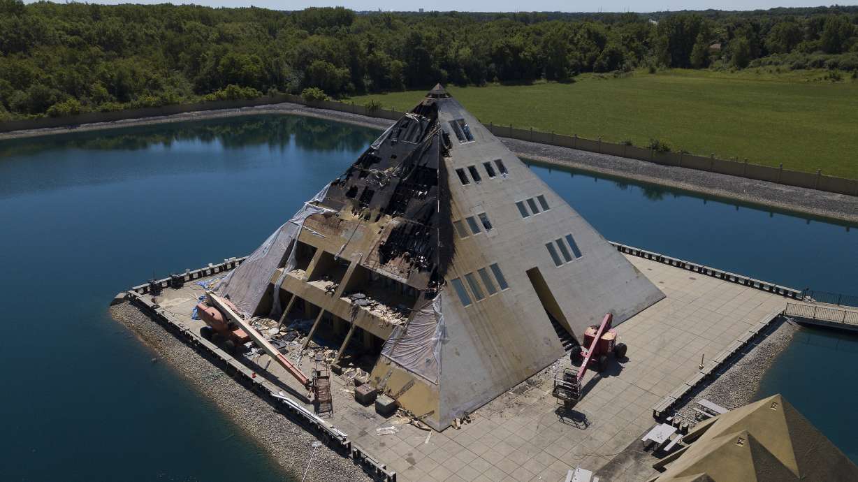Owners may demolish pyramid home in Illinois after fire