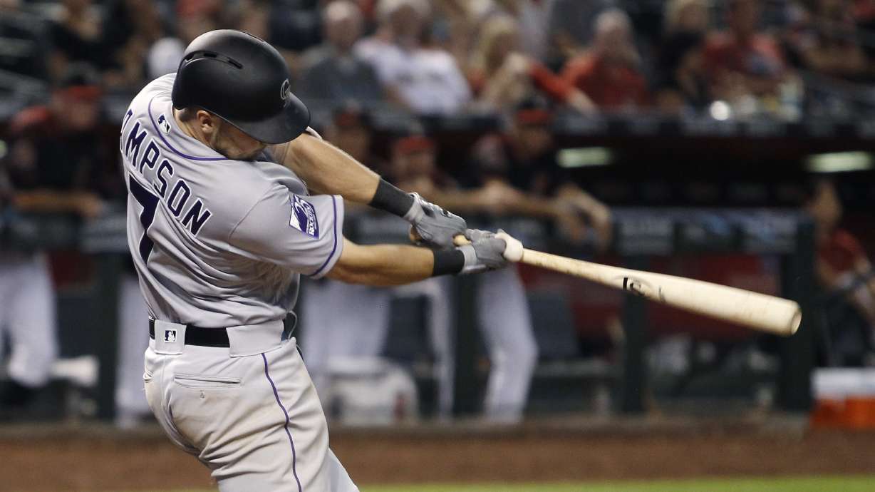 Murphy's homer in 8th lifts Rockies past Diamondbacks 6-5
