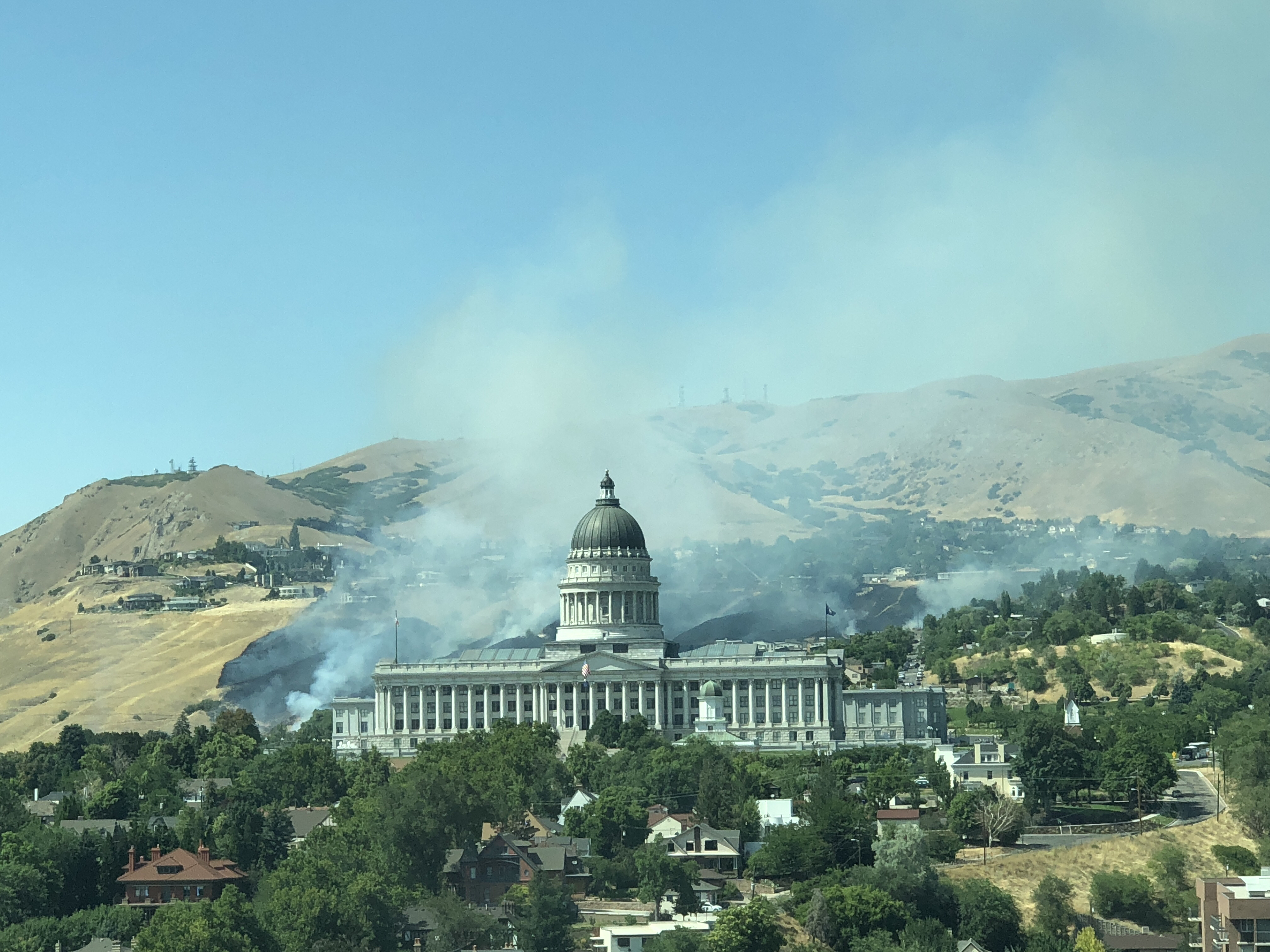 User submitted: Fire, storms and smoky sunsets