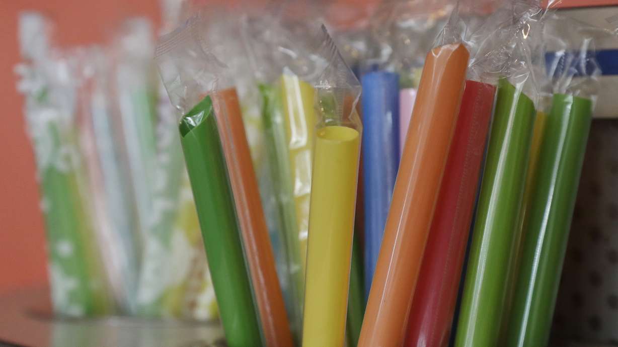 The Latest: San Francisco bans plastic straws, stirrers