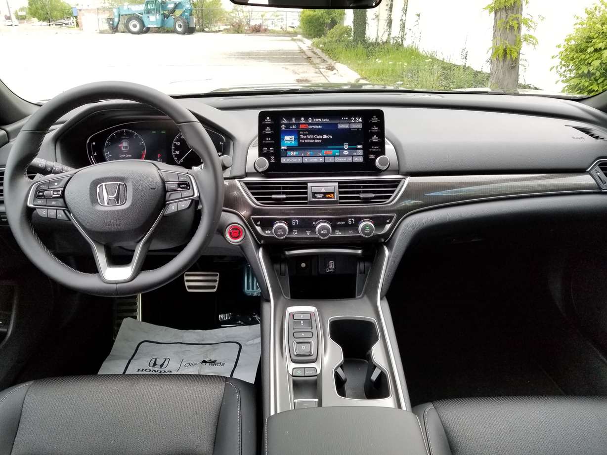 The Accord Sport's center console. Photo: Mike Stapley