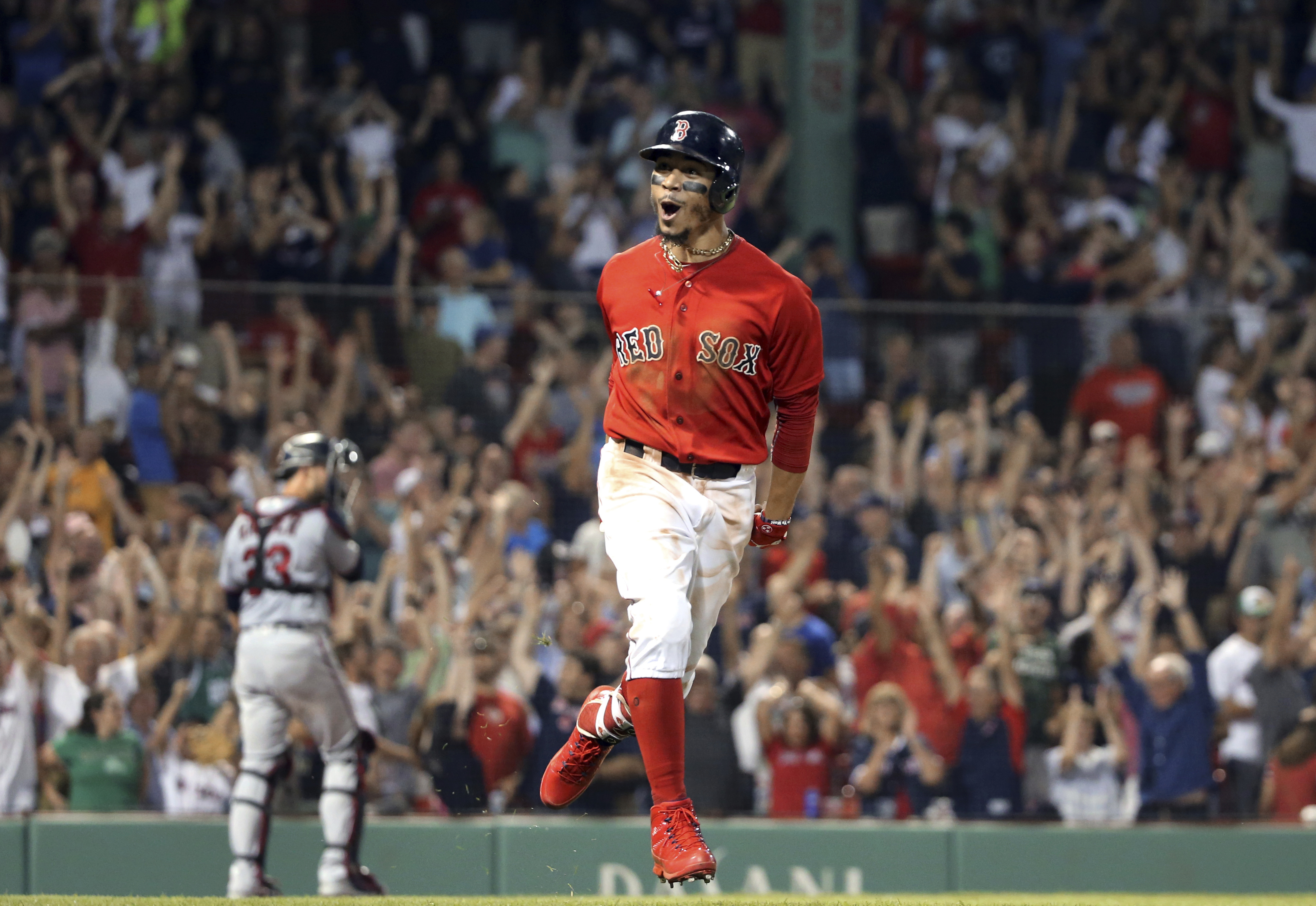 Game-ending homer by Betts lifts Boston over Twins 4-3 in 10