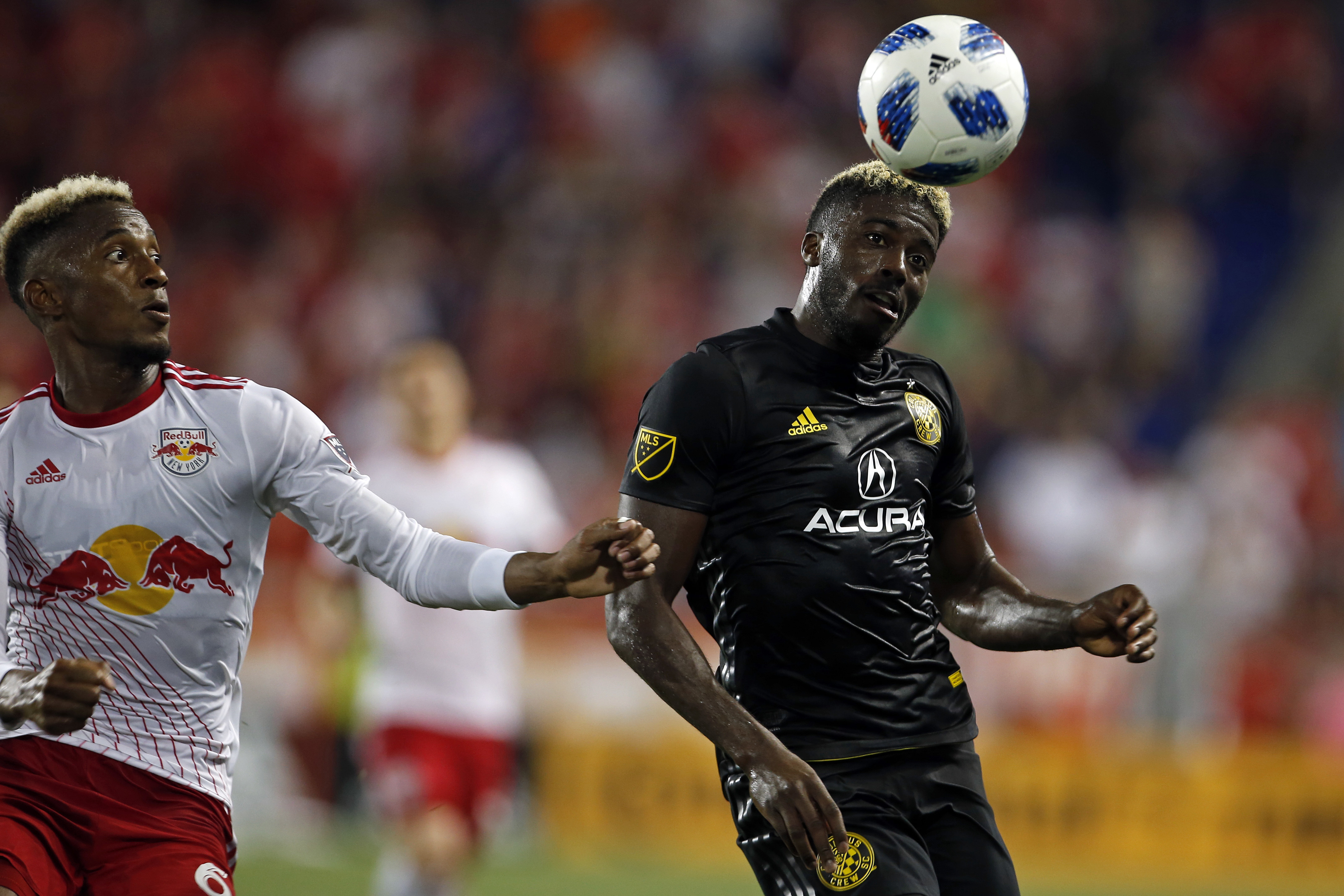 Mullins, Mensah help Crew beat Red Bulls 3-2