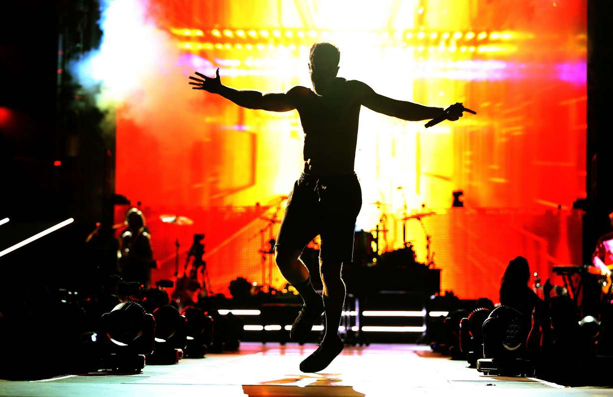 Imagine Dragons' Dan Reynolds performs during the LoveLoud music festival in Salt Lake City on Saturday, July 28, 2018. (Photo: Jeffrey D. Allred, KSL)
