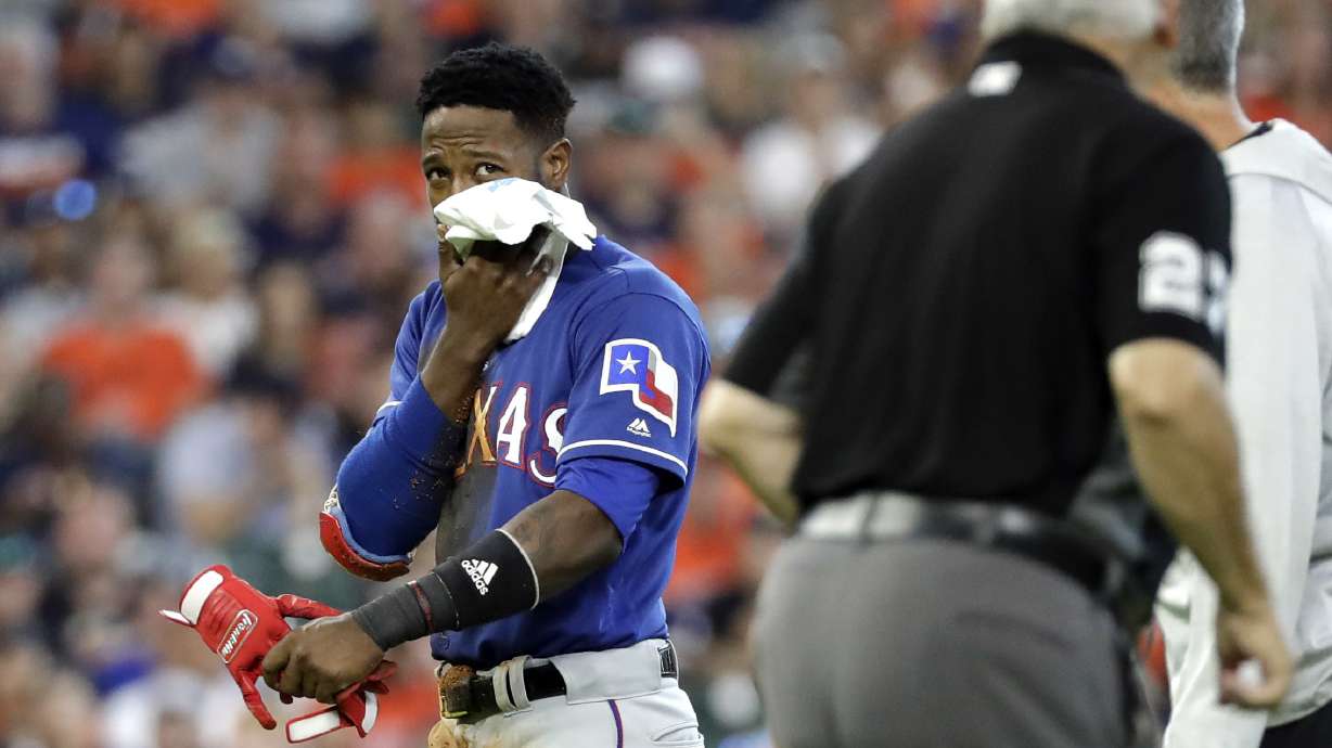 Rangers become 1st team to sweep Astros this year, win 4-3