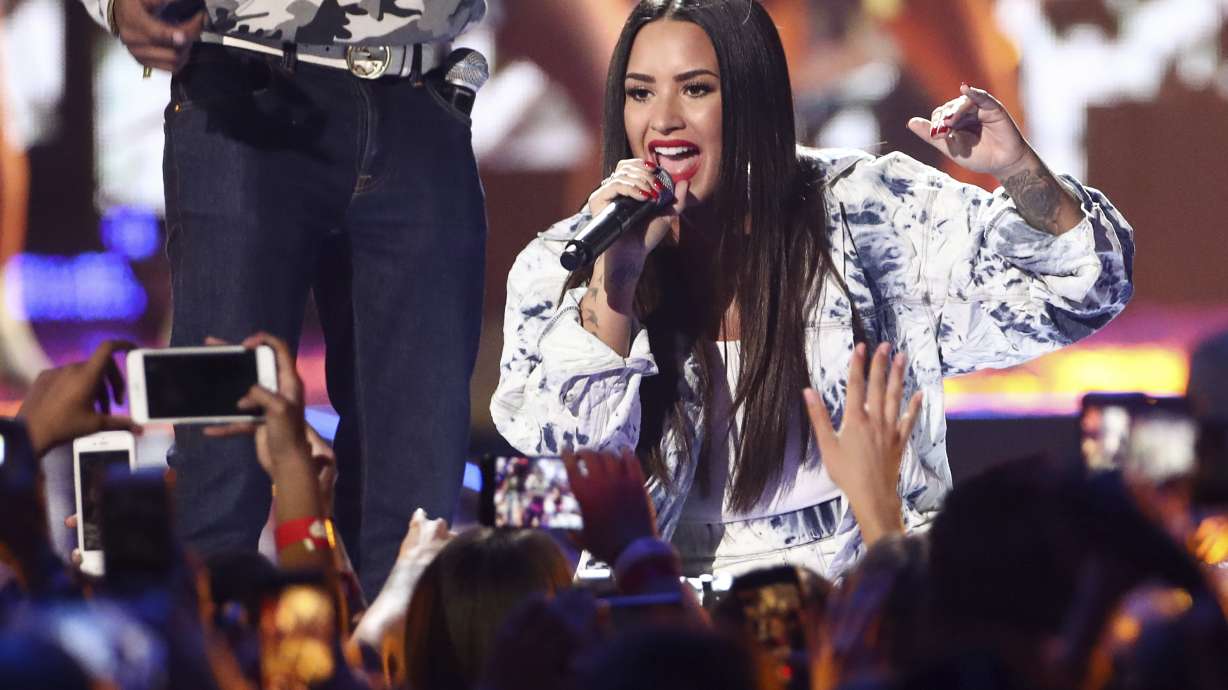 Lovato's 'Sober,' about relapsing, re-enters Billboard chart