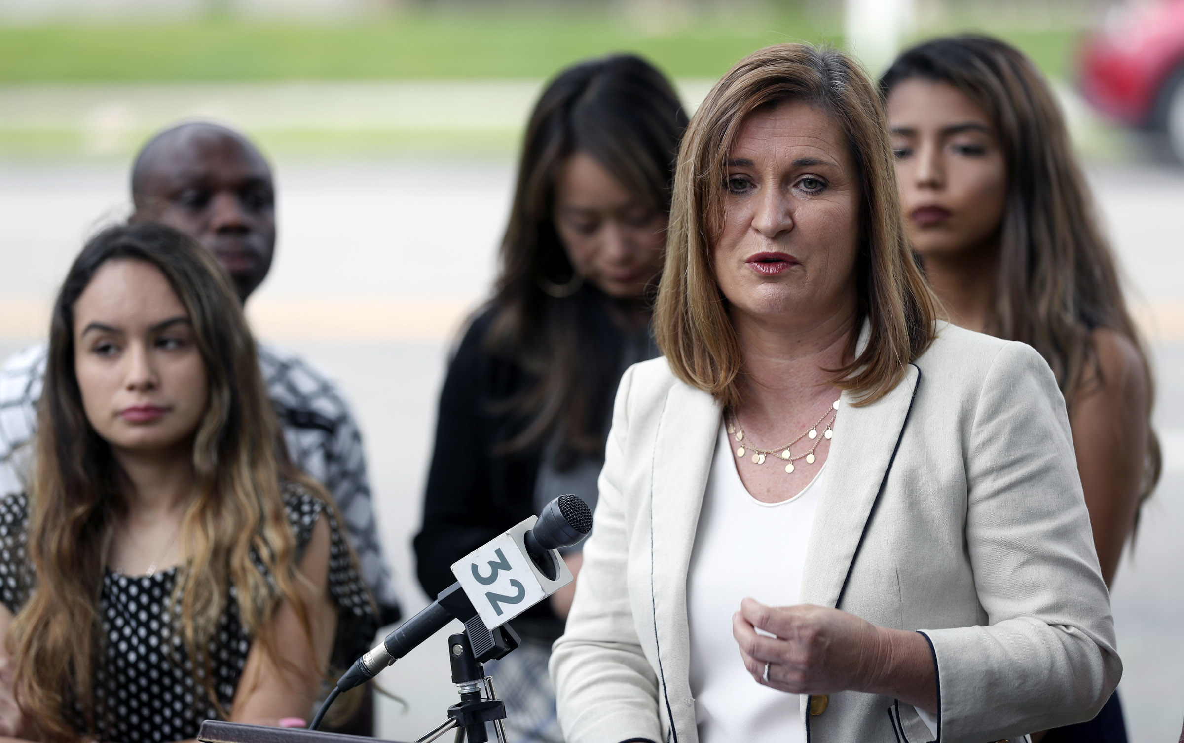 Jenny Wilson calls on Mitt Romney to 'come out of hiding' during speech on immigration