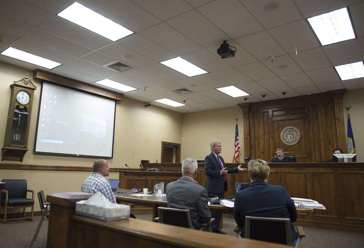 Defense attorney Doug Nelson address the jury during his client, Jason Benjamin's trial Wednesday in Twin Falls. (Photo: Drew Nash, Times-News)