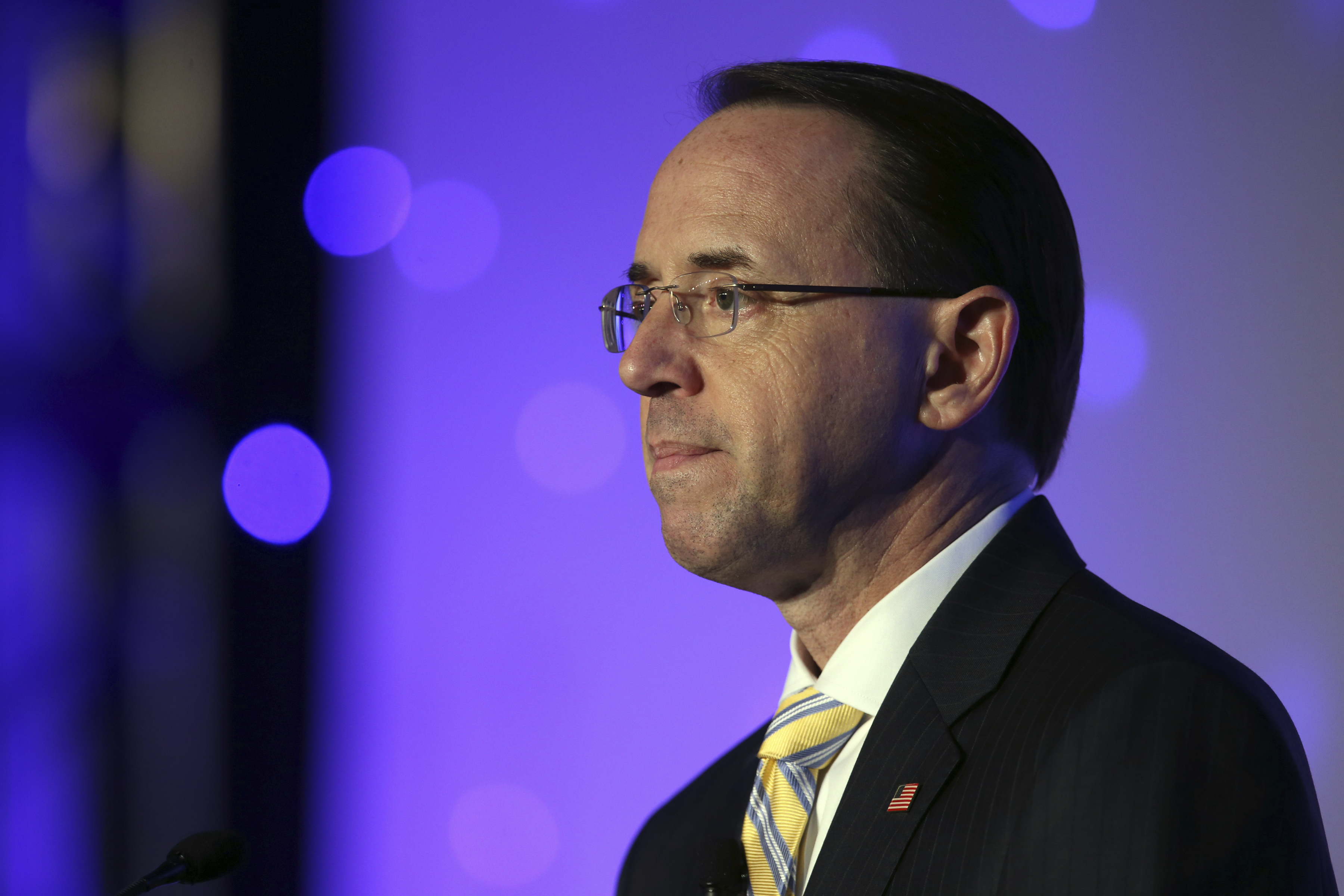 Rosenstein avoids talk of Russia probe or effort to oust him