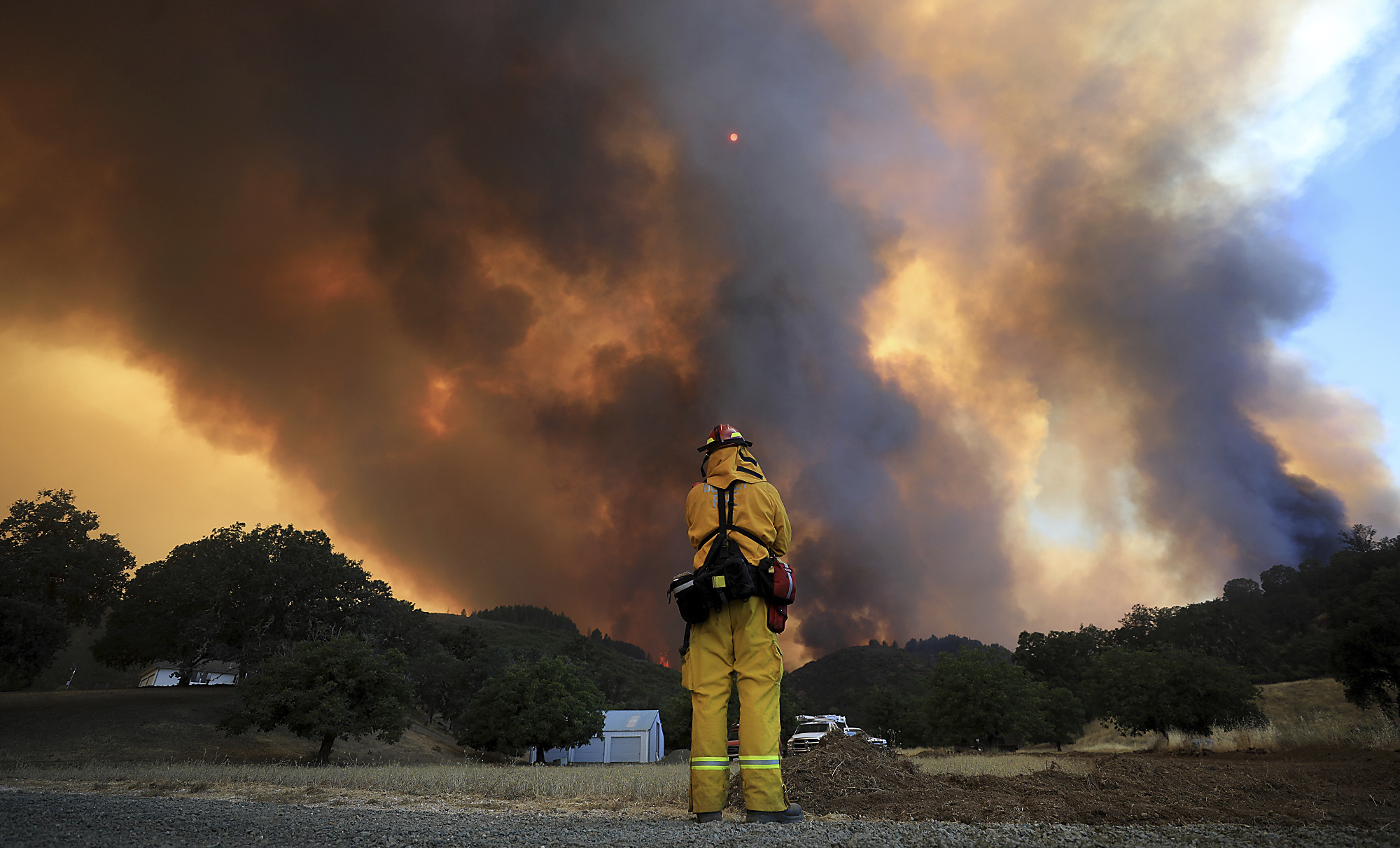 The Latest: Evacuation orders issued for parts of 2 counties