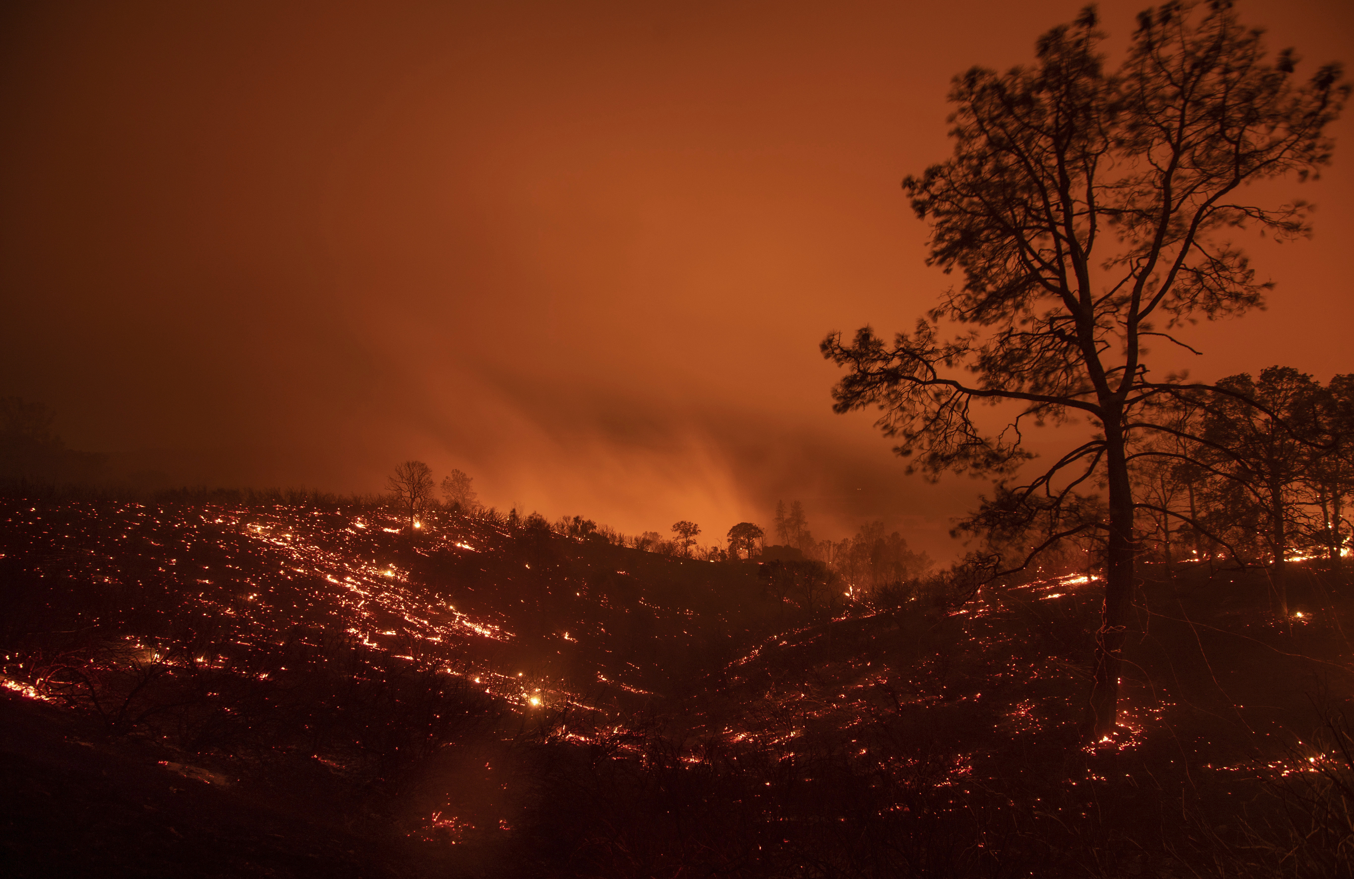 The Latest: Southern California fire expanding into forest