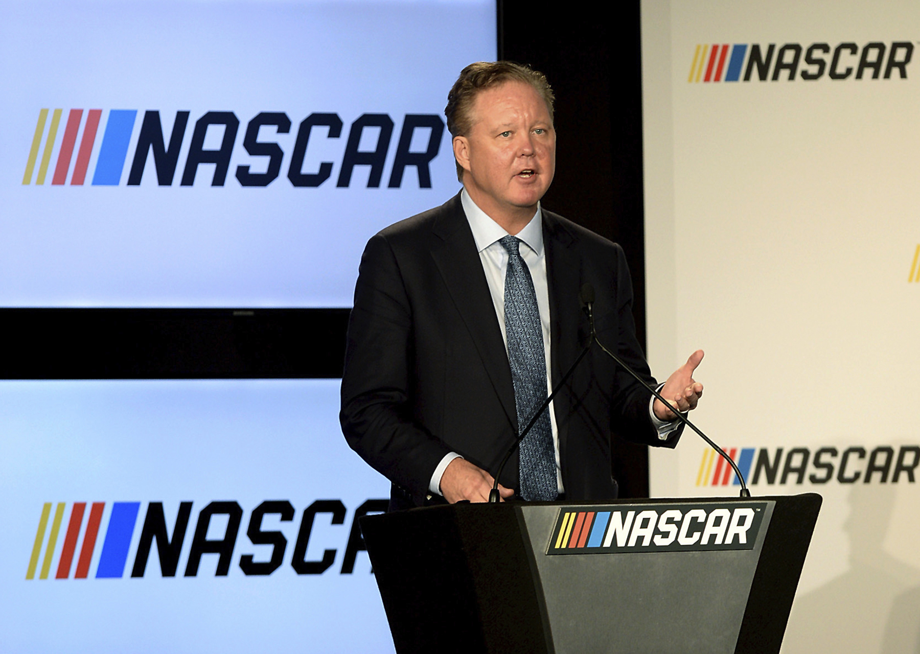 NASCAR goes back to business and away from France arrest