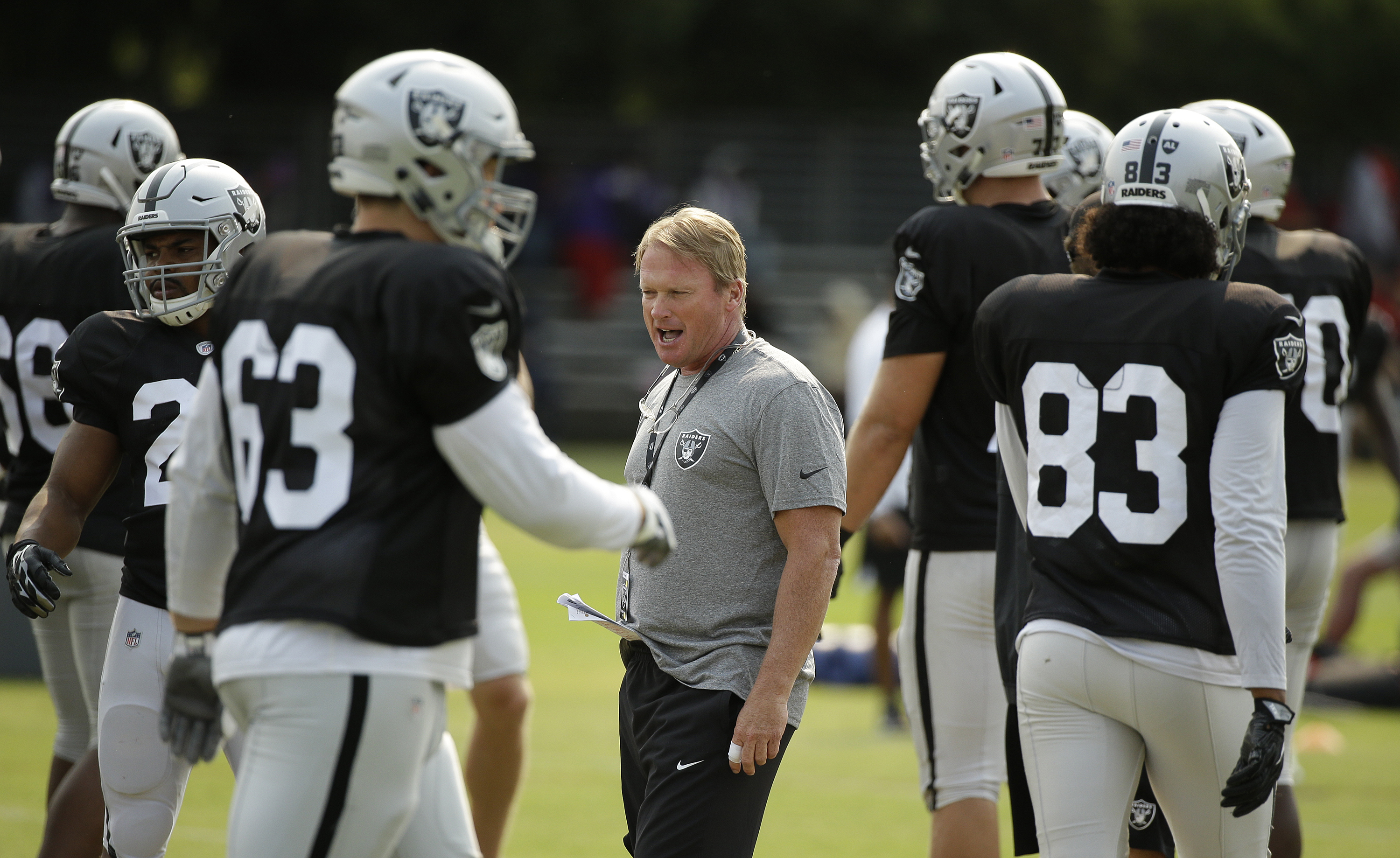 Raiders, Lions keep their cool in first joint practice