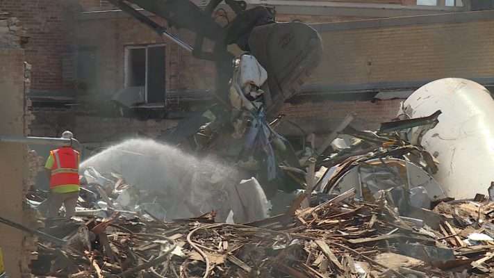 The longtime Wonder/Hostess factory closed back in 2012, but seeing it torn down Tuesday, Aug. 7, 2018, was still tough for some people to see. (Photo: Mike Anderson, KSL TV)