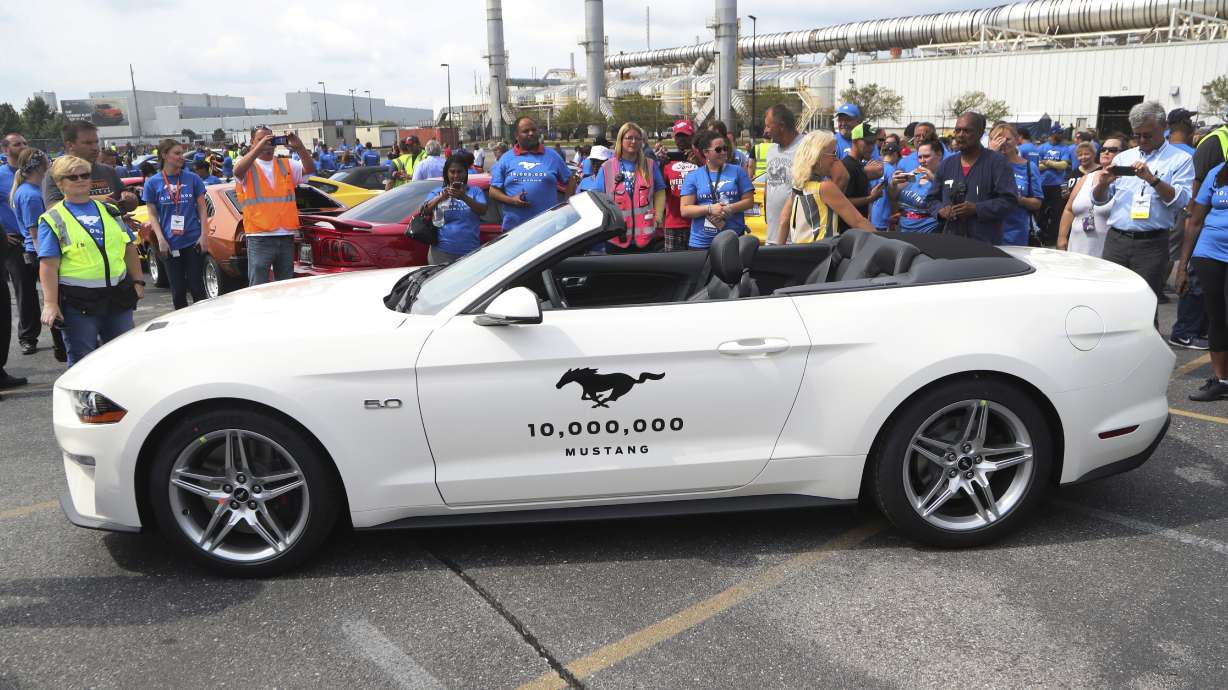 Ford celebrates production of 10 million Mustang sports cars
