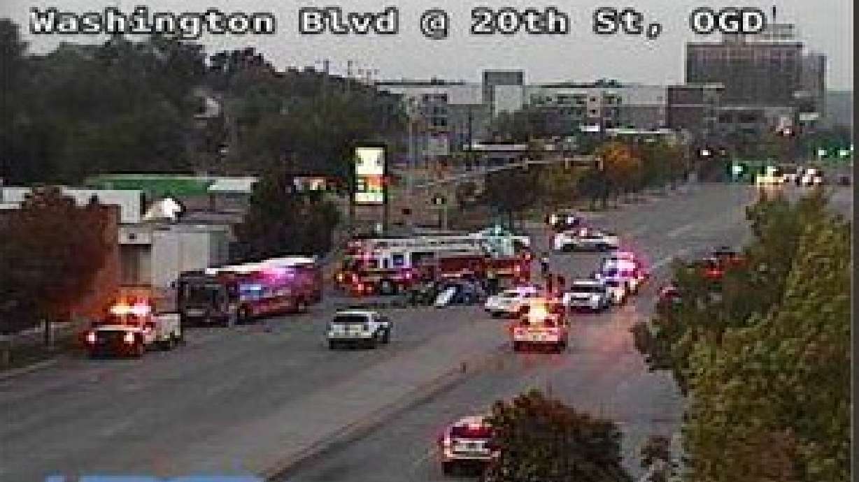 Man dies after car veers into oncoming UTA bus in Ogden