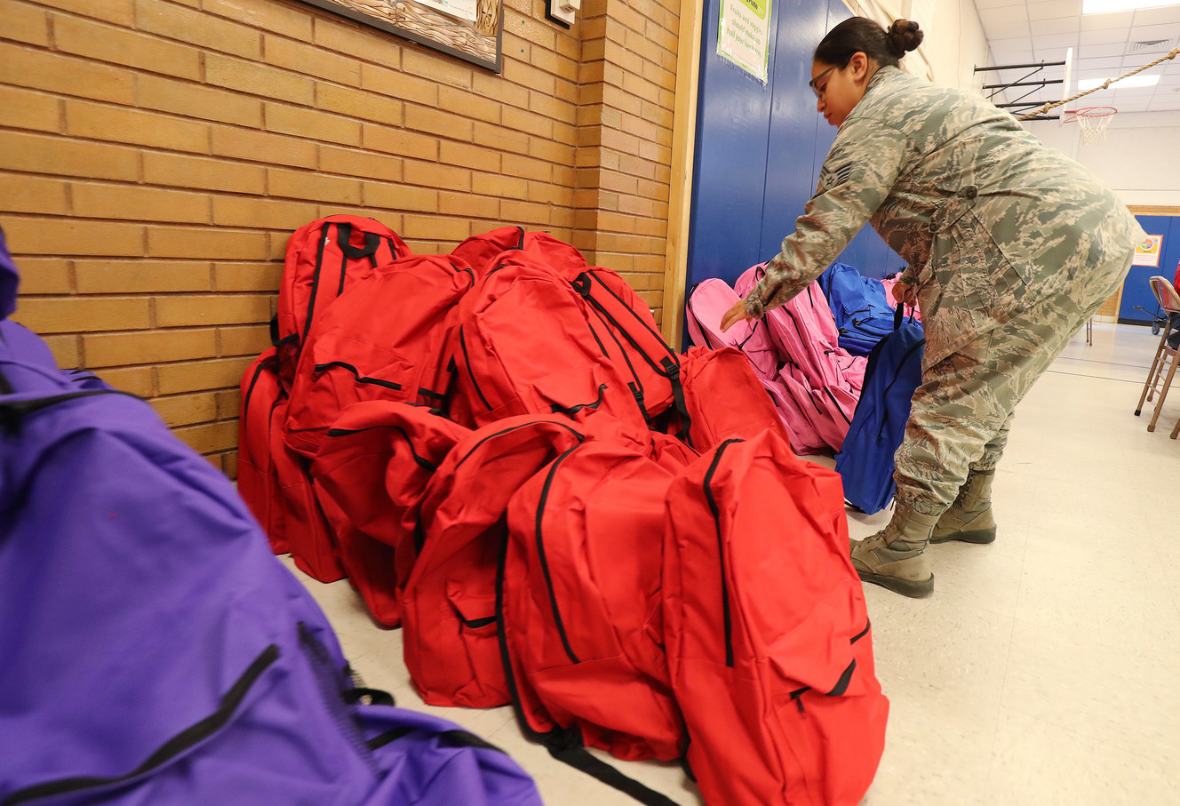 'Wonderful to see': Utah military families grateful for backpack giveaway to more than 400 kids