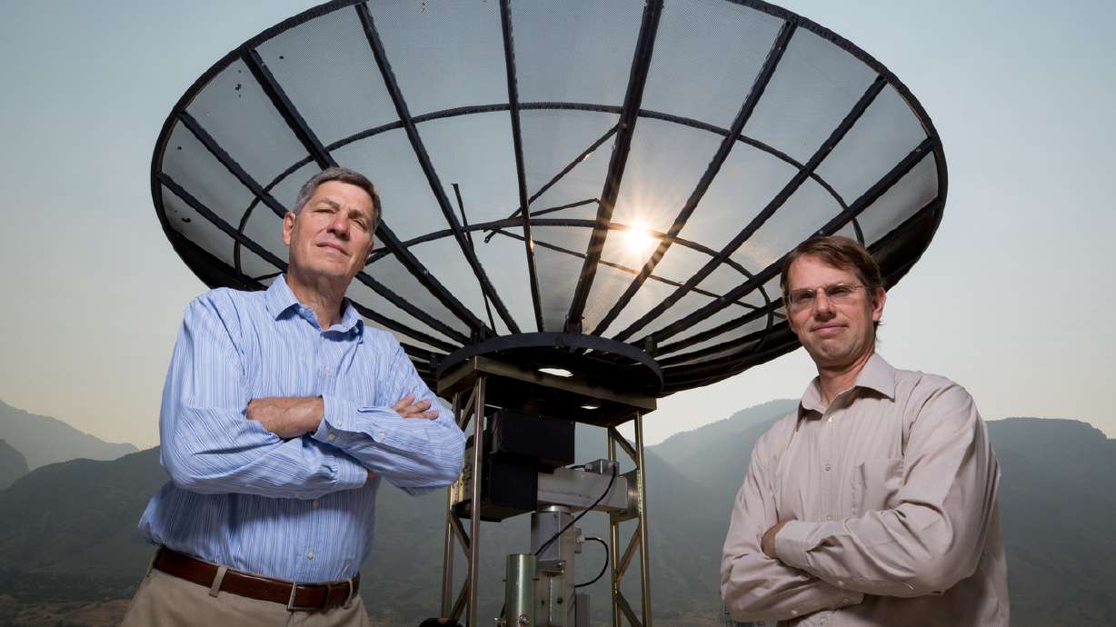 These two BYU professors are going to help build a new super antenna on the 'Goldeneye' telescope