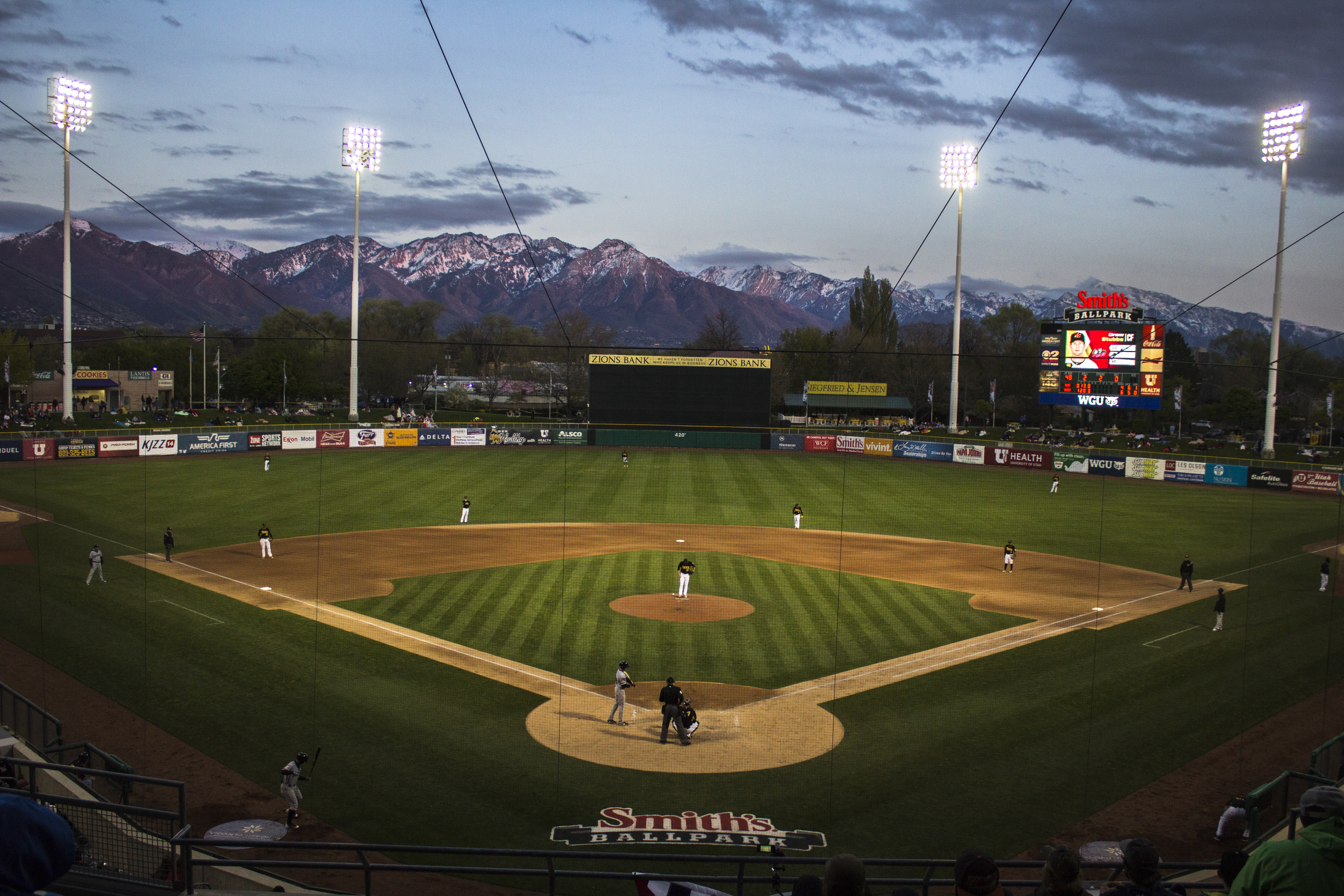 A view of Smith's Ballpark on April 14, 2017. (Photo: Carter Williams, KSL.com)