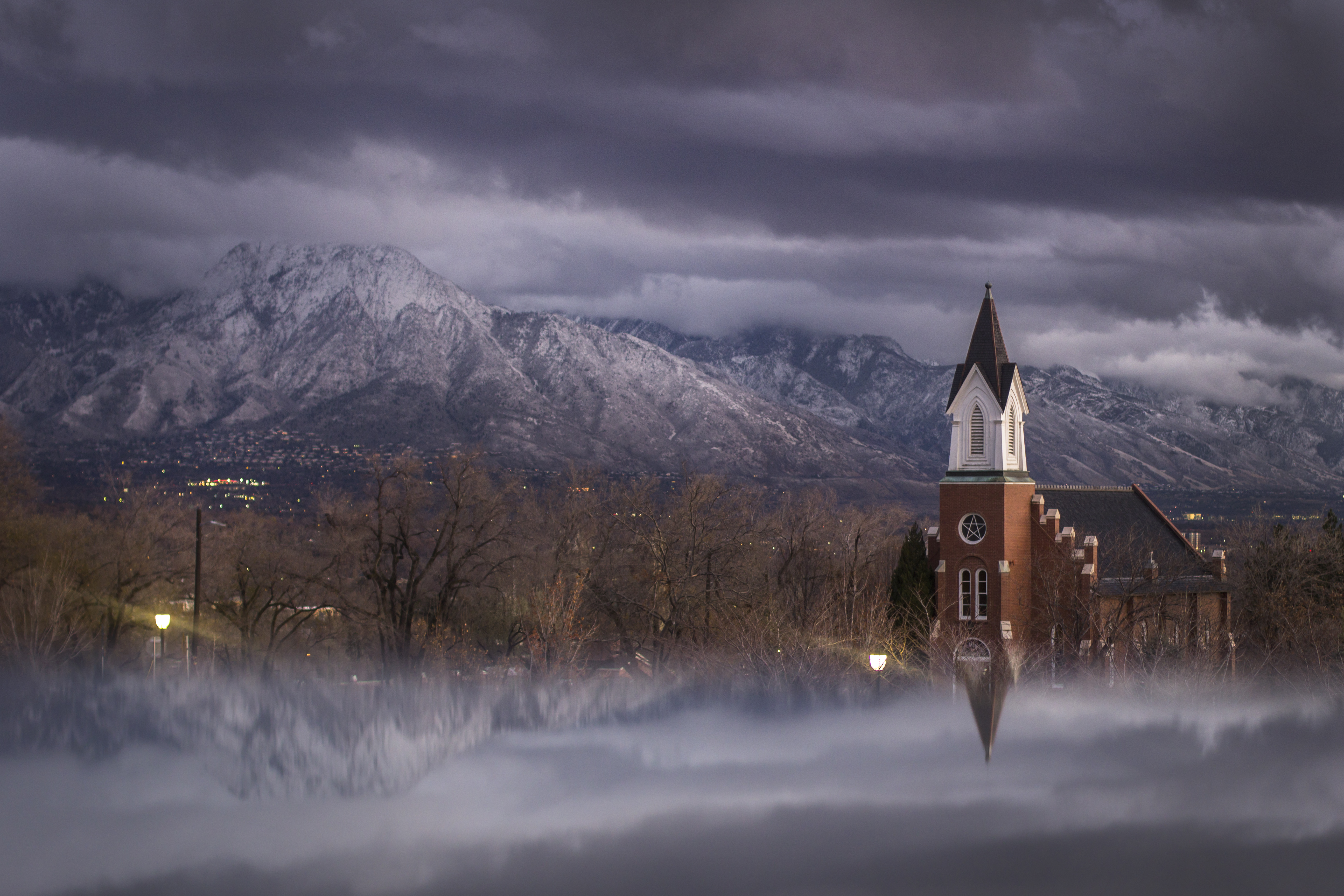 A view of White Memorial Chapel from the Utah Capitol on Nov. 17, 2017. (Photo: Carter Williams, KSL.com)