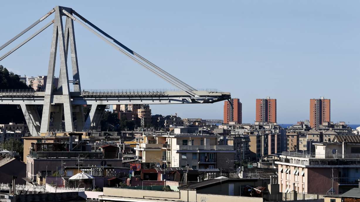 The Latest: Survivors describe Italy bridge collapse
