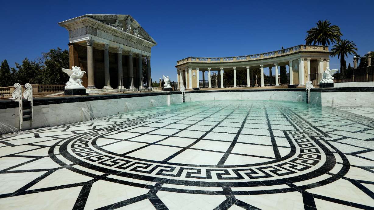 Famous pool at California's Hearst Castle being filled again