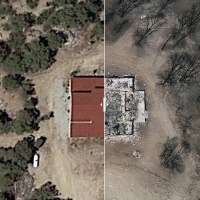 Before and after: The destruction from the Dollar Ridge Fire