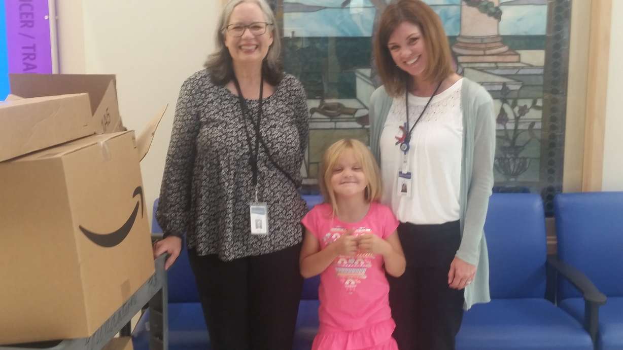 Catherine Lunt said she considered returning the toys to Amazon her daughter Katelyn ordered, but then decided to have them donated to Primary Children’s Hospital. (Photo courtesy of the Lunt family)