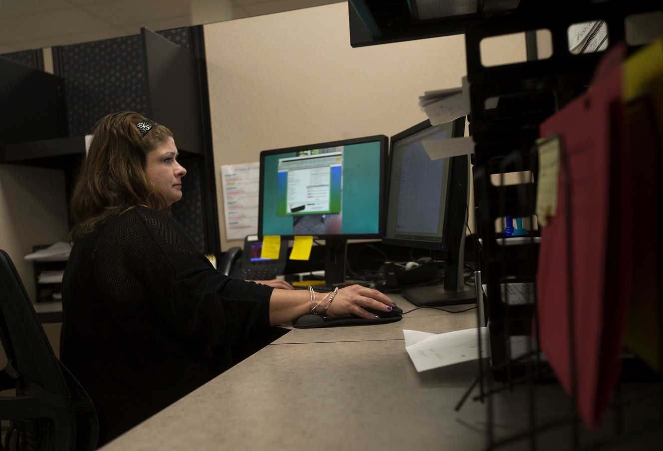 Emily Leix works at Nicholas and Company in Salt Lake City on Thursday, August 16, 2018. Leix got a job at Nicholas and Company through Operation Rio Grande's Dignity of Work program. (Photo: Laura Seitz, KSL)