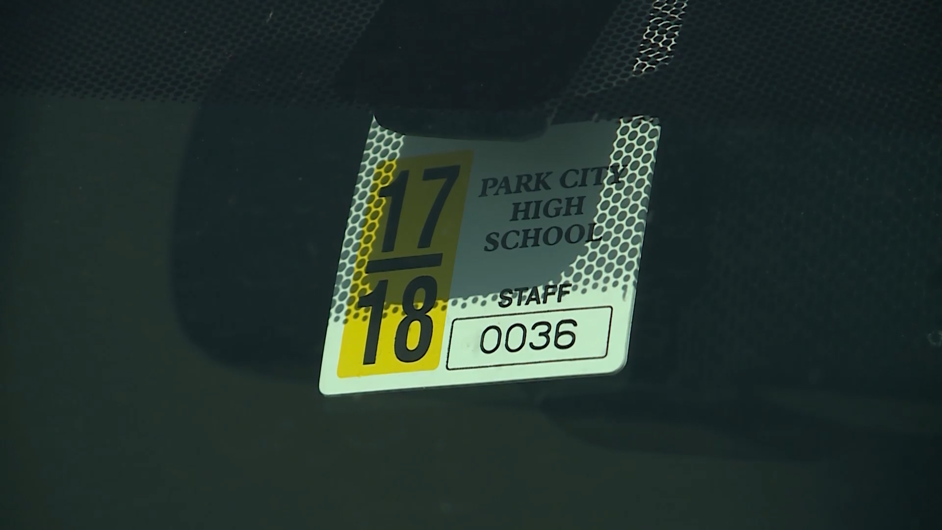 A parking pass at Park City High School is pictured on Friday, Aug. 17, 2018. The school is facing criticism after it doubled its student parking fee for the 2017-2018 school year. (Photo: KSL TV)