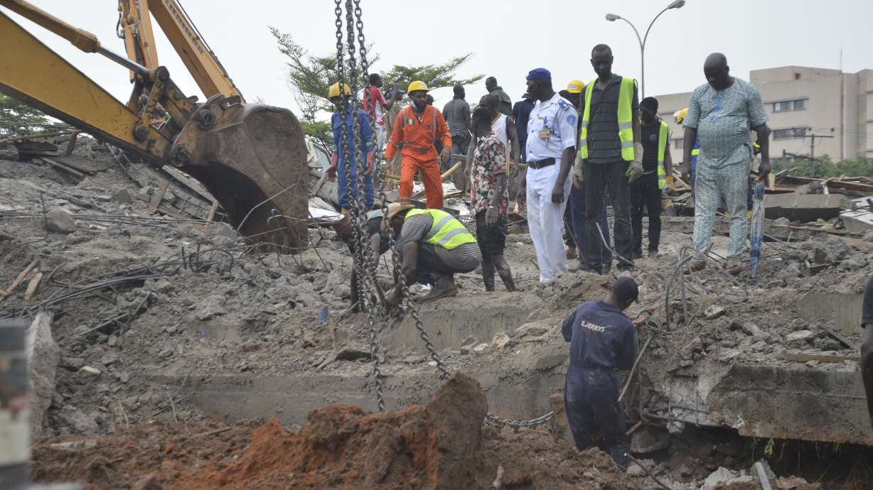 1 dead, 6 injured after building collapse in Nigeria capital
