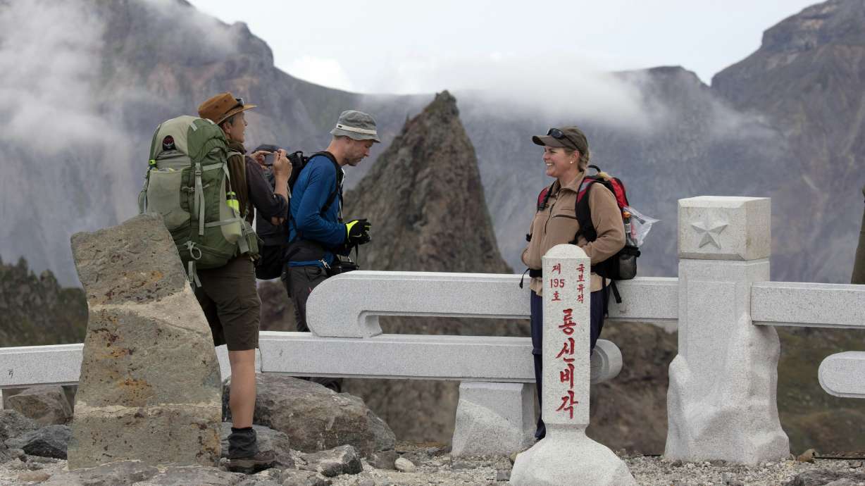 Tourists go off beaten path on North Korea's sacred volcano