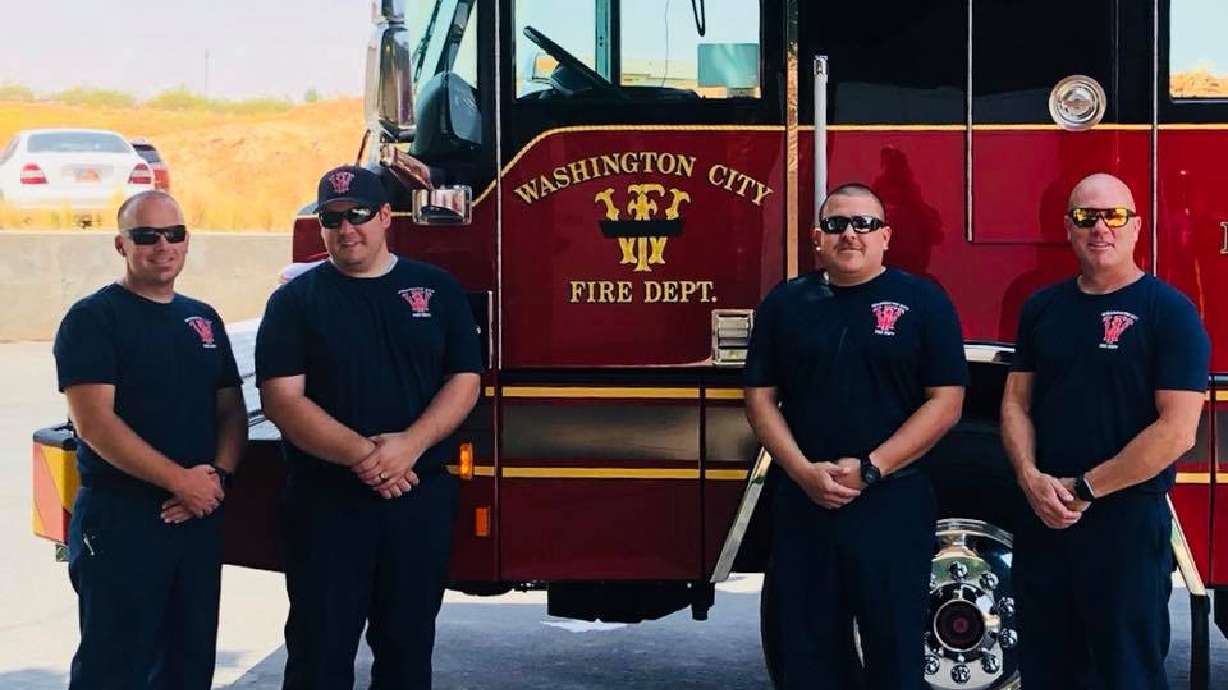 Southern Utah fire departments send personnel to Salt Lake Valley in support of fallen firefighter