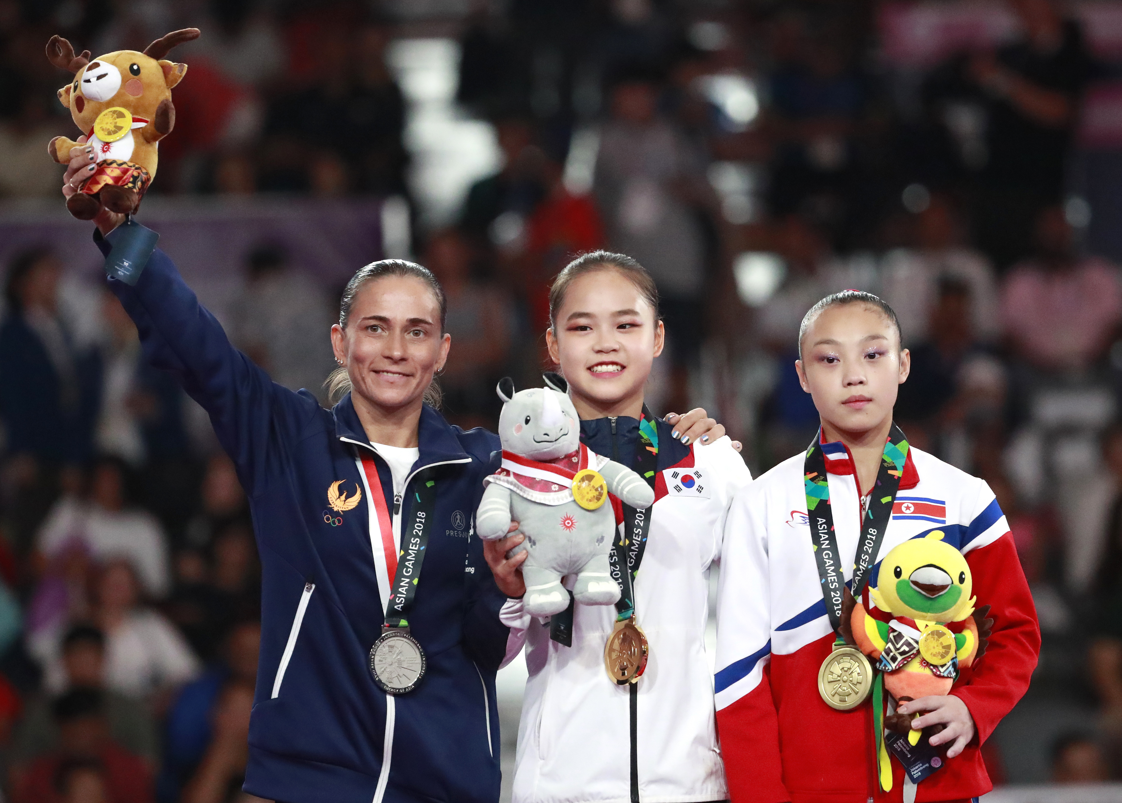 Chusovitina gets Asian Games silver in vault at age 43