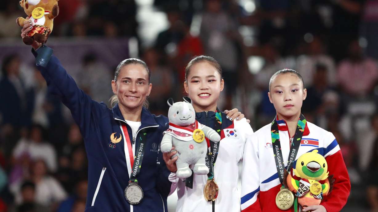 Chusovitina gets Asian Games silver in vault at age 43