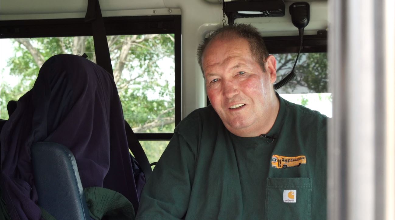 Bus driver Victor Anderson said he does everything he can to ensure the safety of his kids, but ultimately relies on other drivers to obey traffic laws. (Photo: KSL TV)