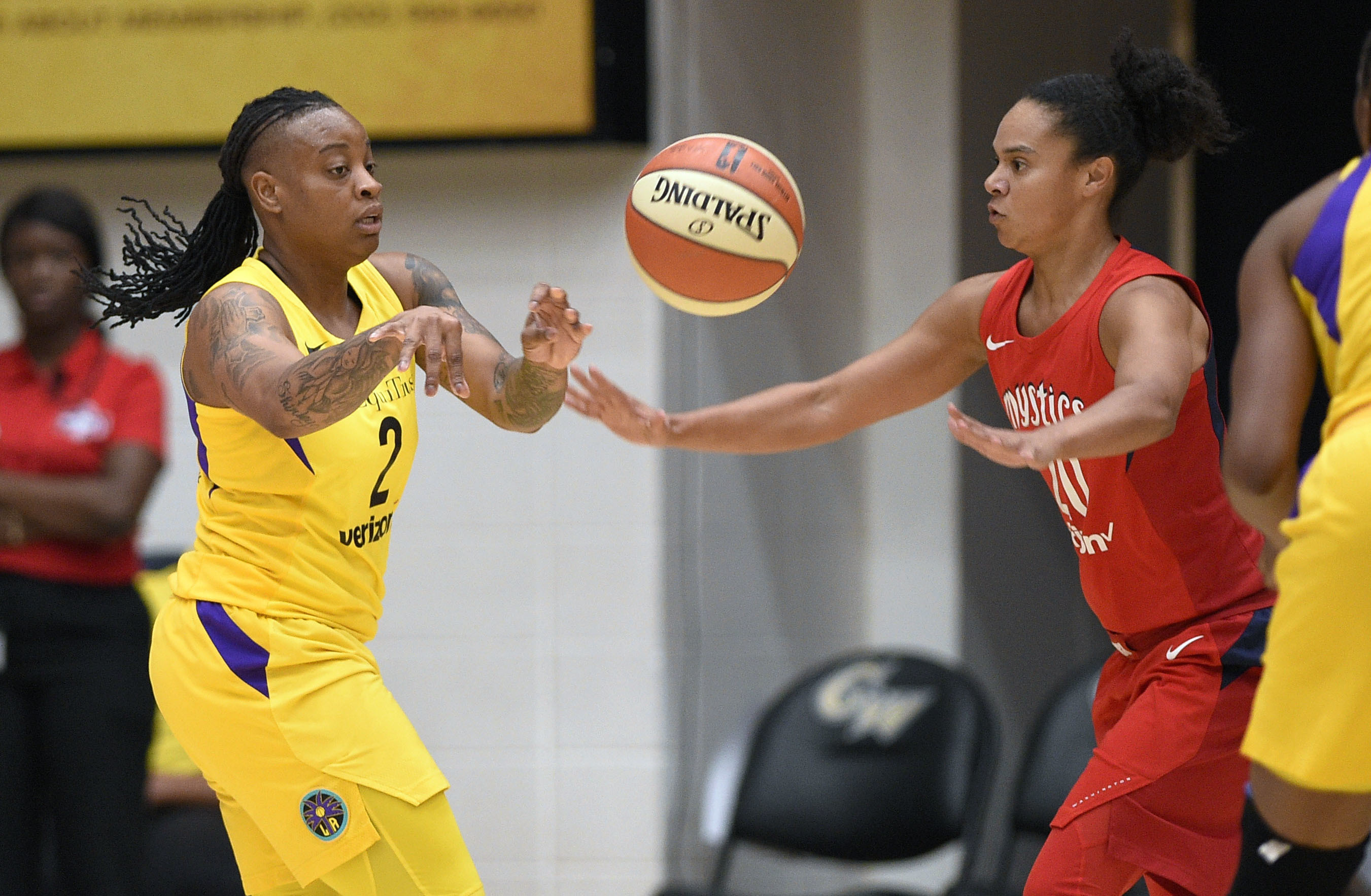 Mystics ease past Sparks 96-64 to reach semifinals