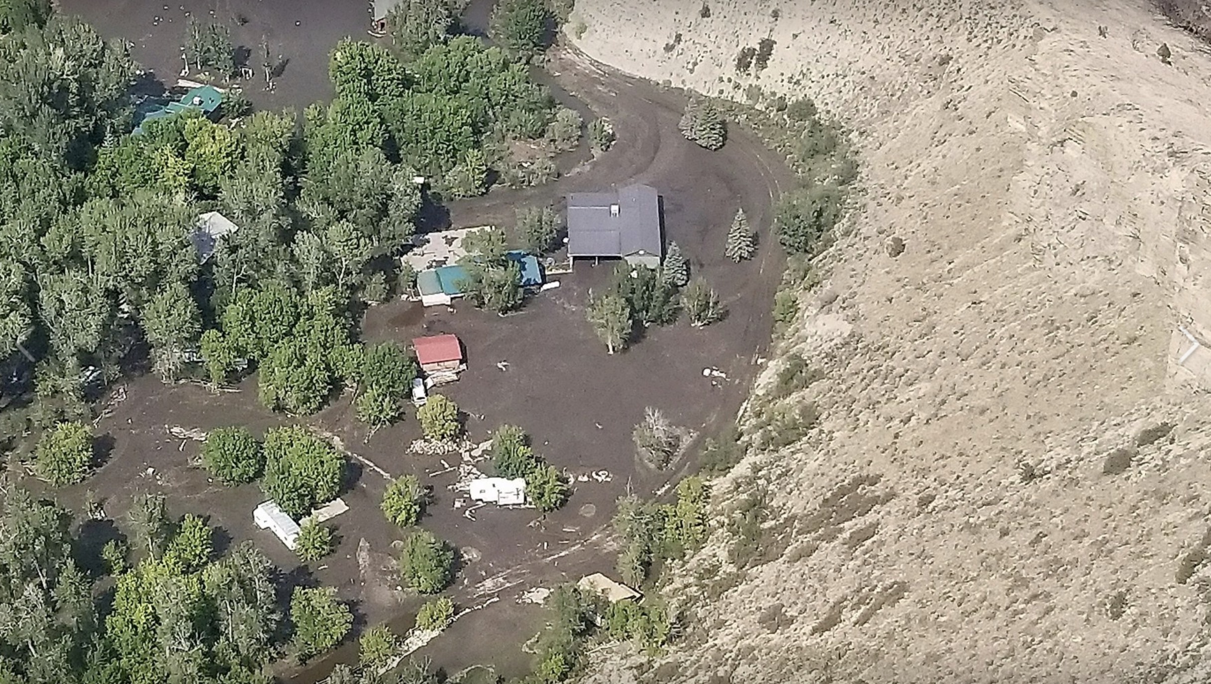 Flooding damages road in Duchesne County, closes Cottonwood Heights post office