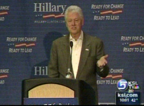 Former President Clinton Revs Up Excitement for Wife's Campaign