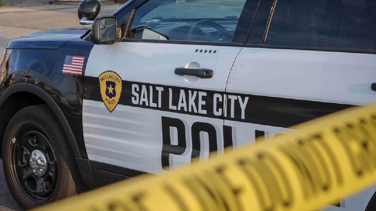 Salt Lake City police responded to the intersection of 300 West and 800 South after a woman was hit by a vehicle in the roadway Saturday morning.